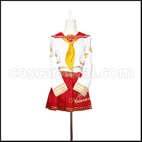 Love Live! SR February Valentine's Edition Pre-Awakening Honoka Kosaka Cosplay Costume coscarnival - Front View