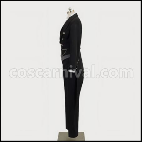 Black Butler II Sebastian Tailcoat Cosplay Costume coscarnival - Side Profile