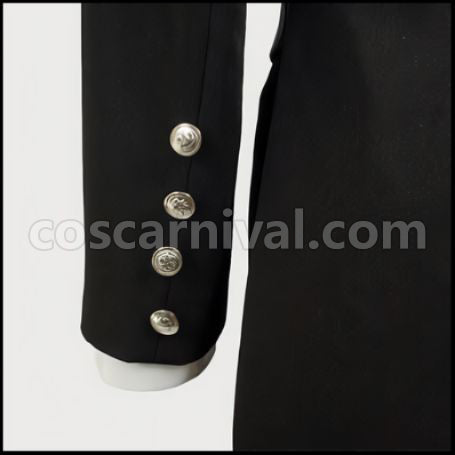 Black Butler II Sebastian Tailcoat Cosplay Costume coscarnival - Hem Detail