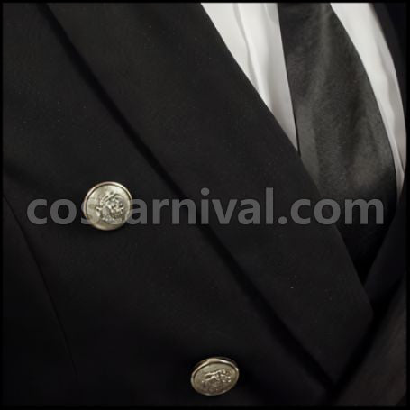 Black Butler II Sebastian Tailcoat Cosplay Costume coscarnival - Pocket Design