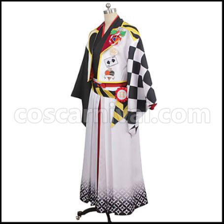 Twisted Wonderland Twisted-Wonderland New Year's Outfit Deuce Spade Cosplay Costume coscarnival - Side Profile