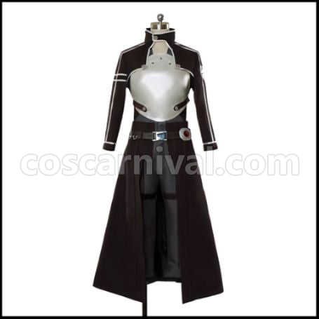 Sword Art Online II Phantom Bullet Kirito / Kirigaya Kazuto Cosplay Costume Ver2 coscarnival - Front View