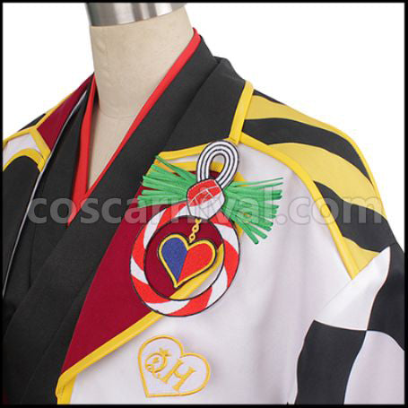 Twisted Wonderland Twisted-Wonderland New Year's Outfit Deuce Spade Cosplay Costume coscarnival - Collar Design