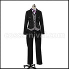 Black Butler Book of Circus Circus Arc Sebastian Michaelis Cosplay Costume coscarnival - Front View