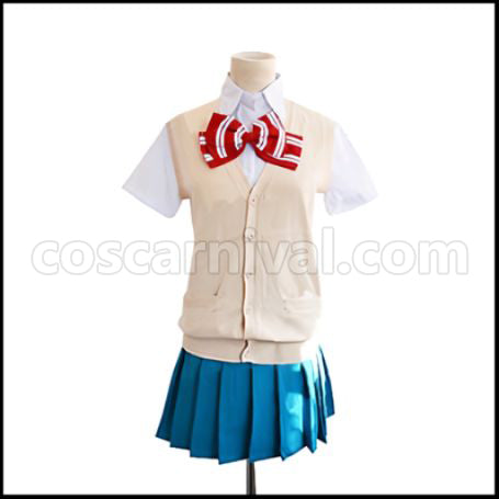 Wolf Girl and Black Prince Shinohara Erika Cosplay Costume coscarnival - Front View