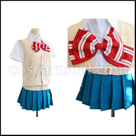 Wolf Girl and Black Prince Shinohara Erika Cosplay Costume coscarnival - Back View