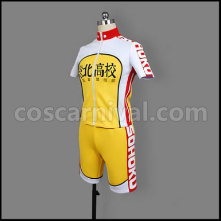 Yowamushi Pedal Sohoku High School Cycling Club Cosplay Costume coscarnival - Side Profile