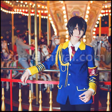 Amagi Brilliant Park Seiya Kanie Acting Manager Cosplay Costume coscarnival - Front View