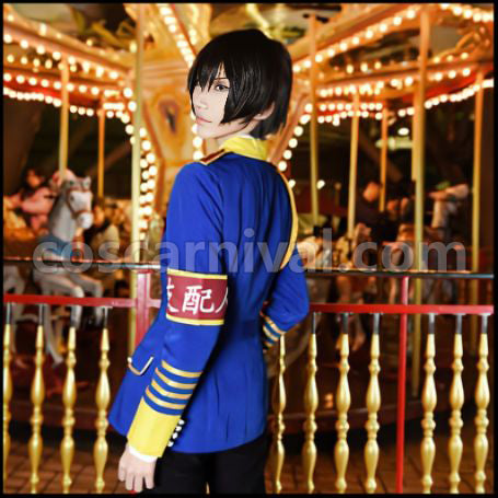 Amagi Brilliant Park Seiya Kanie Acting Manager Cosplay Costume coscarnival - Back View
