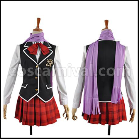 Trinity Seven: 7-nin no Masho Tsukai Levi Kazama Uniform Cosplay Costume coscarnival - Collar Design