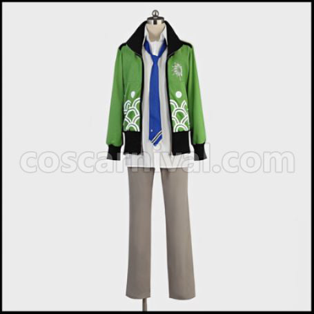 Kamigami no Asobi Totsuka Takemikazuchi Japanese Mythology's Sea God Tsukito's Brother Uniform Cosplay Costume coscarnival - Front View