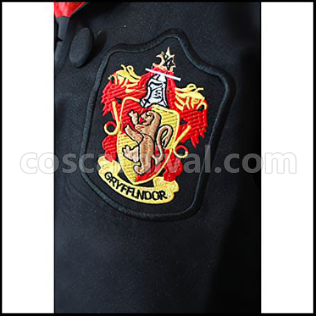 Harry Potter Series Gryffindor Dormitory Cloak Cosplay Costume coscarnival - Side Profile
