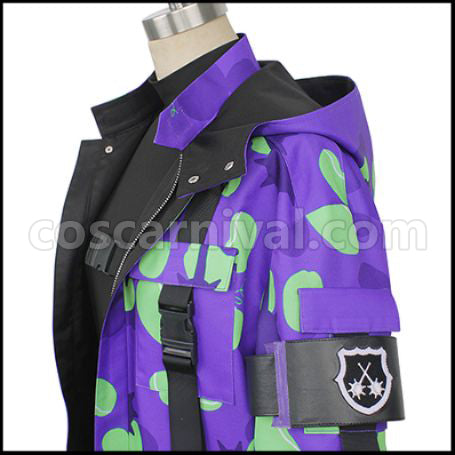 Twisted Wonderland Twisted-Wonderland Jamil Viper Beans Camo Cosplay Costume coscarnival - Collar Design