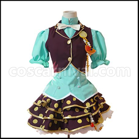 Love Live! SR Fruit Parlor Edition Awakening After Rin Hoshizora Cosplay Costume coscarnival - Front View