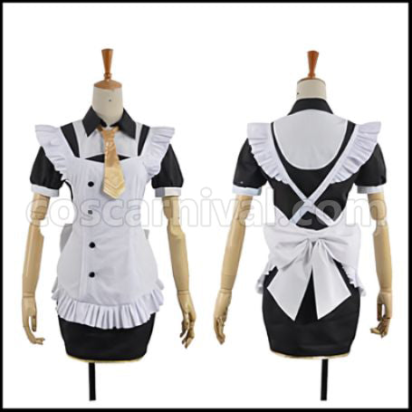 Love Live! SR Cafe Maid Edition Pre-Awakening Maki Nishikino Cosplay Costume coscarnival - Front View