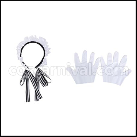 Love Live! SR Cafe Maid Edition Pre-Awakening Maki Nishikino Cosplay Costume coscarnival - Side Profile