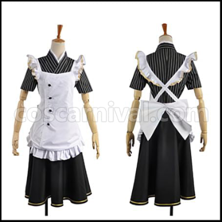 Love Live! SR Cafe Maid Edition Pre-Awakening Nozomi Tojo Cosplay Costume coscarnival - Front View