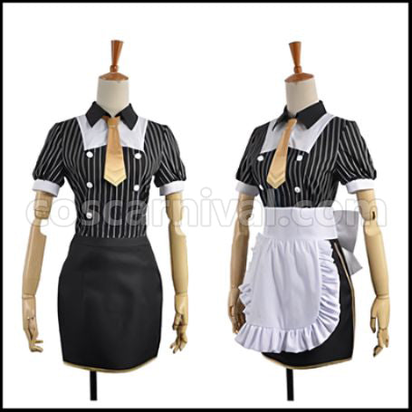 Love Live! SR Cafe Maid Edition Pre-Awakening Eri Ayase Cosplay Costume coscarnival - Back View