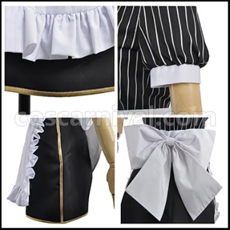 Love Live! SR Cafe Maid Edition Pre-Awakening Eri Ayase Cosplay Costume coscarnival - Side Profile