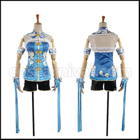 Love Live! SR August China Dress Edition After Awakening Eri Ayase Cosplay Costume coscarnival - Front View