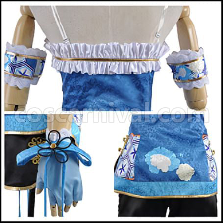 Love Live! SR August China Dress Edition After Awakening Eri Ayase Cosplay Costume coscarnival - Detail Close-up