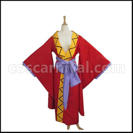 Rurouni Kenshin Meiji Swordsman Romantic Story Yumi Komagata Cosplay Costume coscarnival - Front View