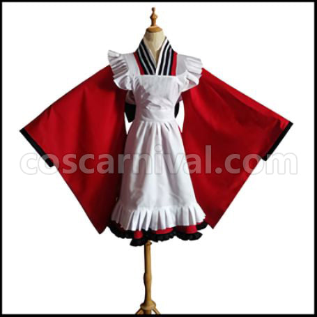 Gugure! Kokkuri-san Tama Cosplay Costume coscarnival - Front View