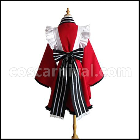 Gugure! Kokkuri-san Tama Cosplay Costume coscarnival - Back View