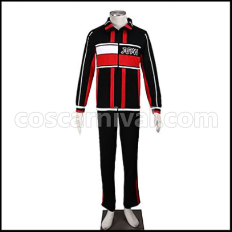 The New Prince of Tennis Kunimitsu Tezuka / Shuusuke Fuji U-17 Tracksuit Winter Cosplay Costume coscarnival - Front View