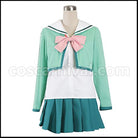 The New Prince of Tennis Seishun Academy Middle School Female Uniform Winter Cosplay Costume coscarnival - Front View