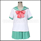 The New Prince of Tennis Seishun Academy Middle School Female Uniform Summer Cosplay Costume coscarnival - Front View