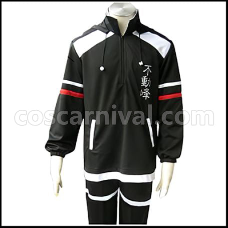 The New Prince of Tennis Fudomine Middle School Tracksuit Winter Cosplay Costume coscarnival - Front View