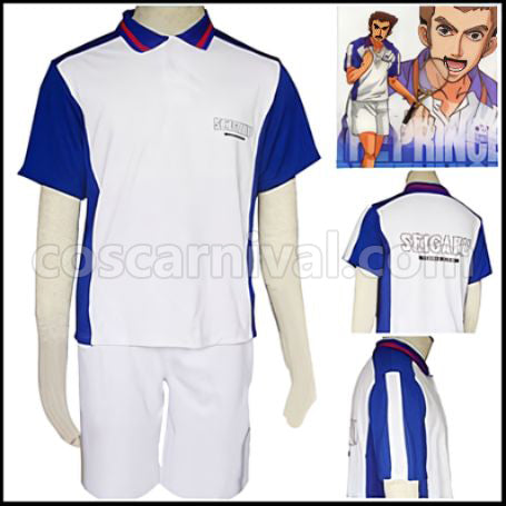 The New Prince of Tennis Seishun Academy Middle School Tennis Wear Summer Cosplay Costume coscarnival - Front View