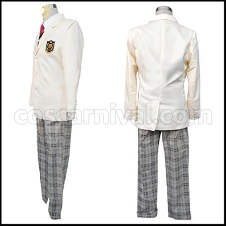 The New Prince of Tennis Hyotei Academy Junior High Keigo Atobe / Gakuto Mukahi Uniform Cosplay Costume coscarnival - Back View