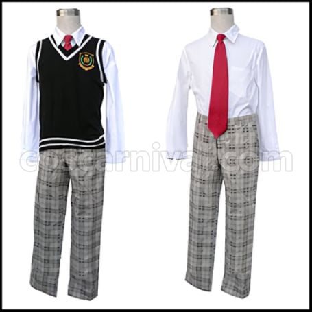 The New Prince of Tennis Hyotei Academy Junior High Keigo Atobe / Gakuto Mukahi Uniform Cosplay Costume coscarnival - Side Profile