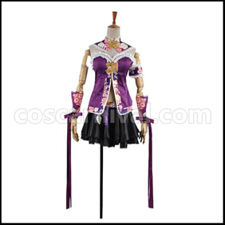 Love Live! SR August China Dress Edition After Awakening Nozomi Tojo Cosplay Costume coscarnival - Front View