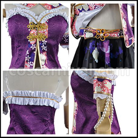 Love Live! SR August China Dress Edition After Awakening Nozomi Tojo Cosplay Costume coscarnival - Detail Close-up