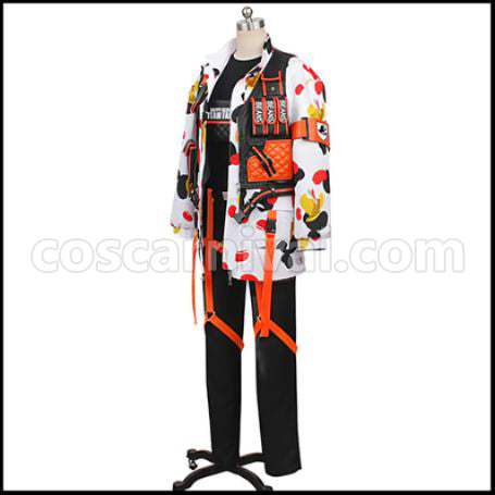 Twisted Wonderland Twisted-Wonderland Floyd Leech Beans Camo Cosplay Costume coscarnival - Side Profile