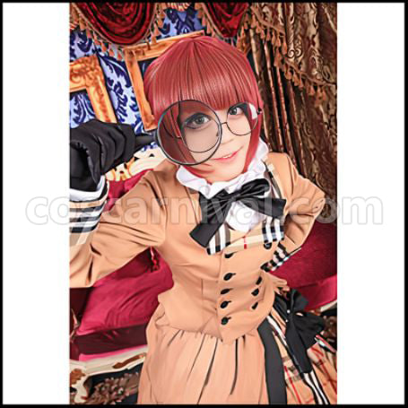 Black Butler Book of Murder Mey Rin Detective Outfit Cosplay Costume coscarnival - Detail Close-up