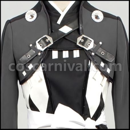 Hakuoki 2010 Calendar Saito Hajime Dark Gray Cosplay Costume coscarnival - Cuff Style