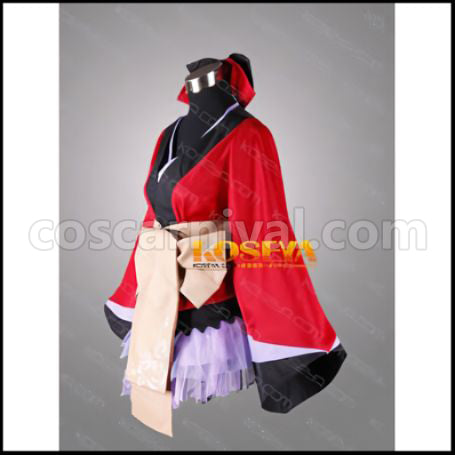 VOCALOID Megurine Luka Project DIVA 2nd Oiran Kimono Cosplay Costume coscarnival - Detail Close-up