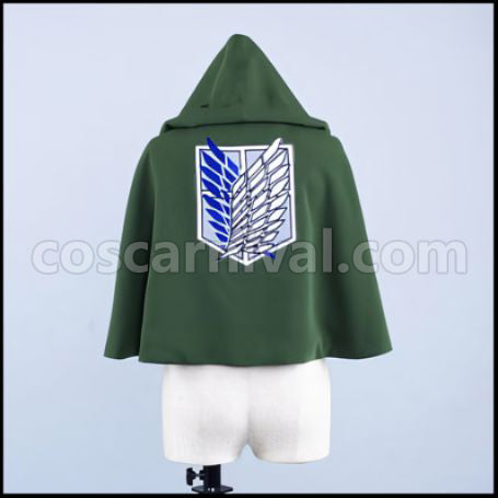 Attack on Titan Scout Regiment Mikasa Ackerman Cosplay Costume coscarnival - Side Profile