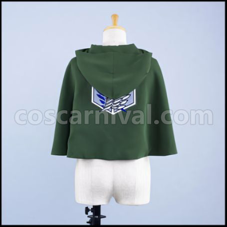 Attack on Titan Scout Regiment Mikasa Ackerman Cosplay Costume coscarnival - Detail Close-up