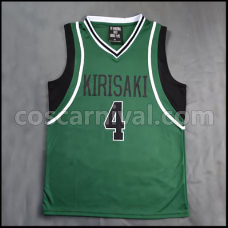 Kuroko's Basketball Kirisaki Daiichi High School Makoto Hanamiya No. 4 Uniform Cosplay Costume coscarnival - Front View