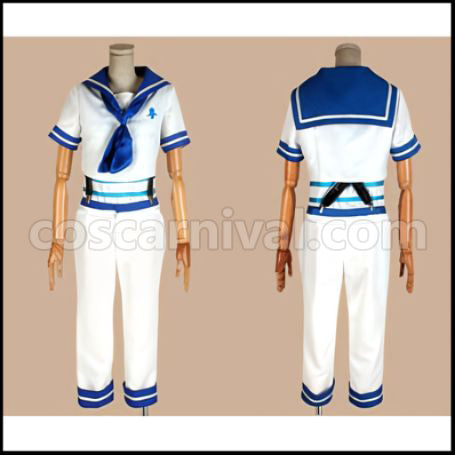 Free! Bessatsu spoon.2Di Sailor Suit Cosplay Costume coscarnival - Front View