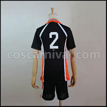 Haikyuu!! Koshi Sugawara Karasuno High School Volleyball Team Vice-Captain Uniform Cosplay Costume coscarnival - Side Profile