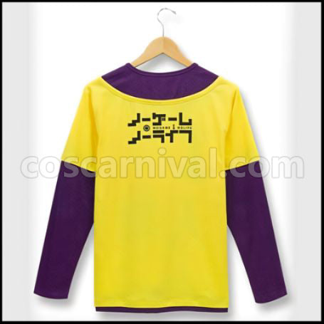 No Game No Life Sora T-Shirt Cosplay Costume Ver2 coscarnival - Back View