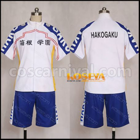 Yowamushi Pedal Hakone Academy Cycling Club Uniform Cosplay Costume coscarnival - Front View
