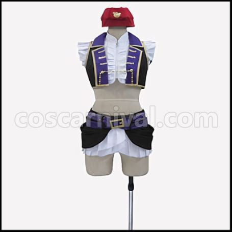 Love Live! Season 2 Insert Song Single 2 Dancing stars on me Umi Sonoda Cosplay Costume coscarnival - Front View