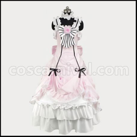 Black Butler Ciel Lady's Ball Gown Cosplay Costume coscarnival - Front View